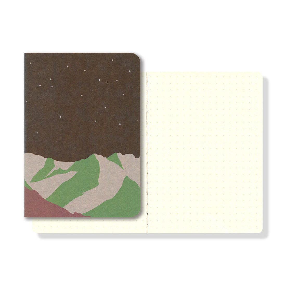 Yamamoto Ro-Biki Note Shape Series Mountain Night, dotted 88x125mm