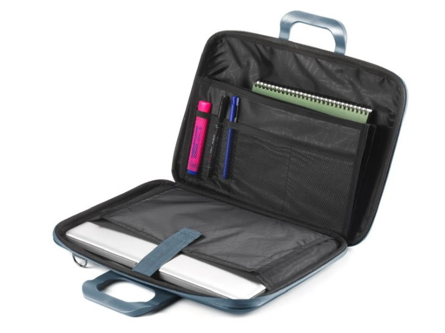 BRIEFCASE LAPTOP UP TO 15.6/16 VELLUTO TEAL BLUE BOMBATΑ