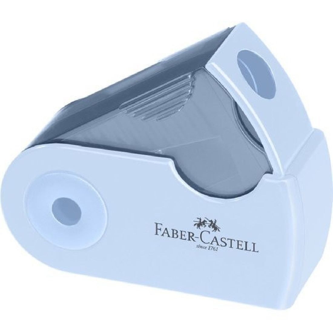 Μονή ξύστρα mini sleeve sky blue/μαύρο/ρόζ 182774 Faber-Castell