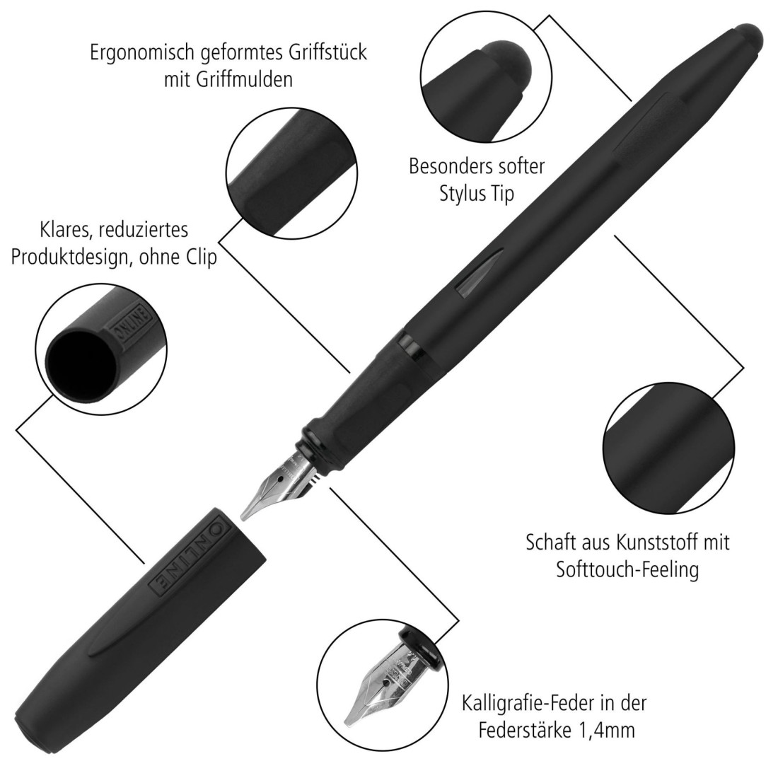 Online Fountain Pen Switch Expert black 26004