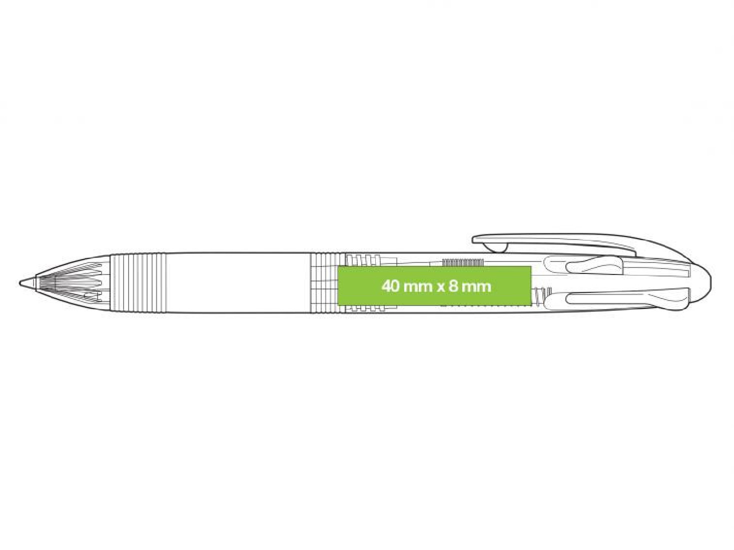Στυλό Ballpoint με Πολύχρωμο Μελάνι Feed Gp4 1.0mm Pilot