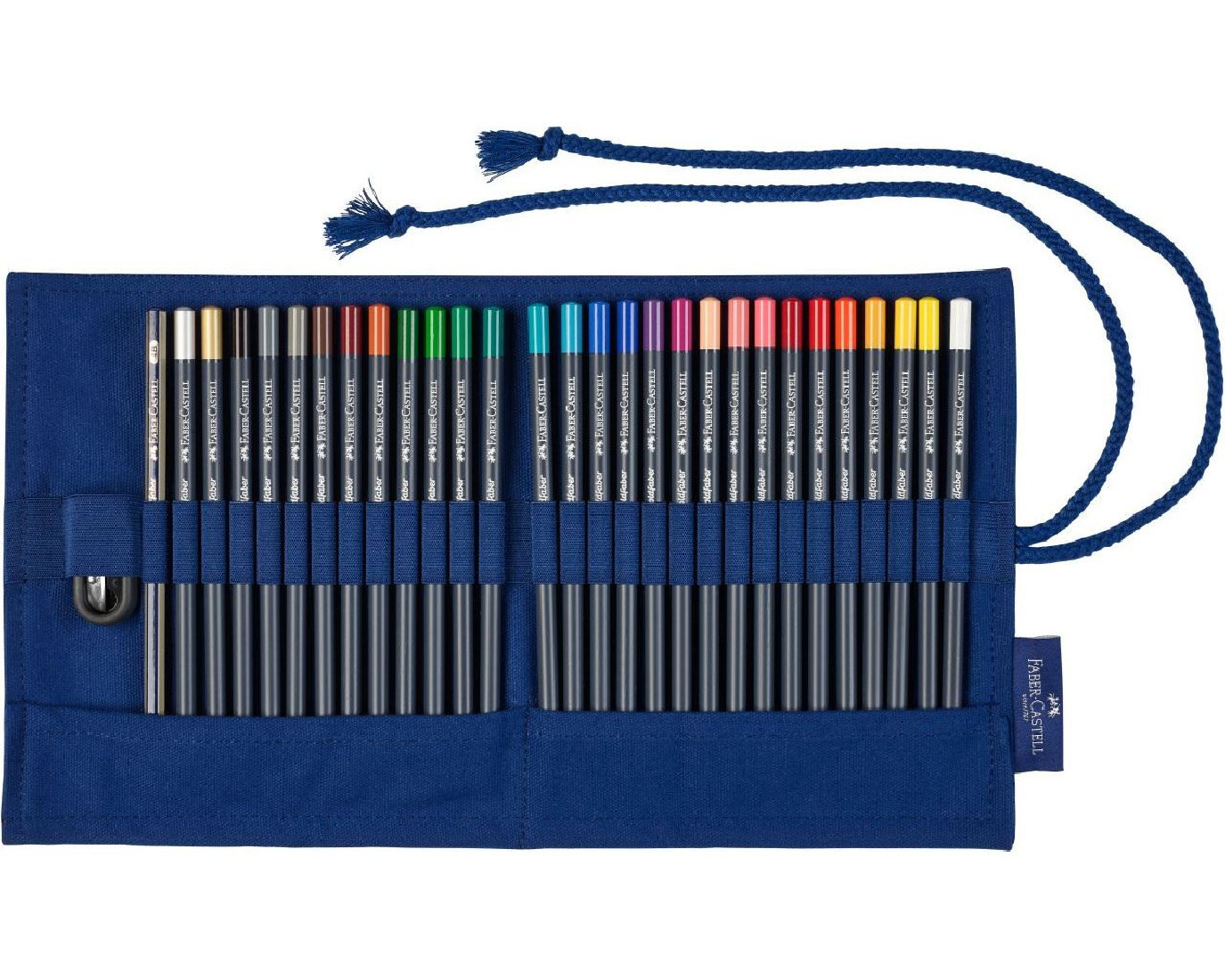 Faber Castell Pencil Roll with 27 colour pencils 114752