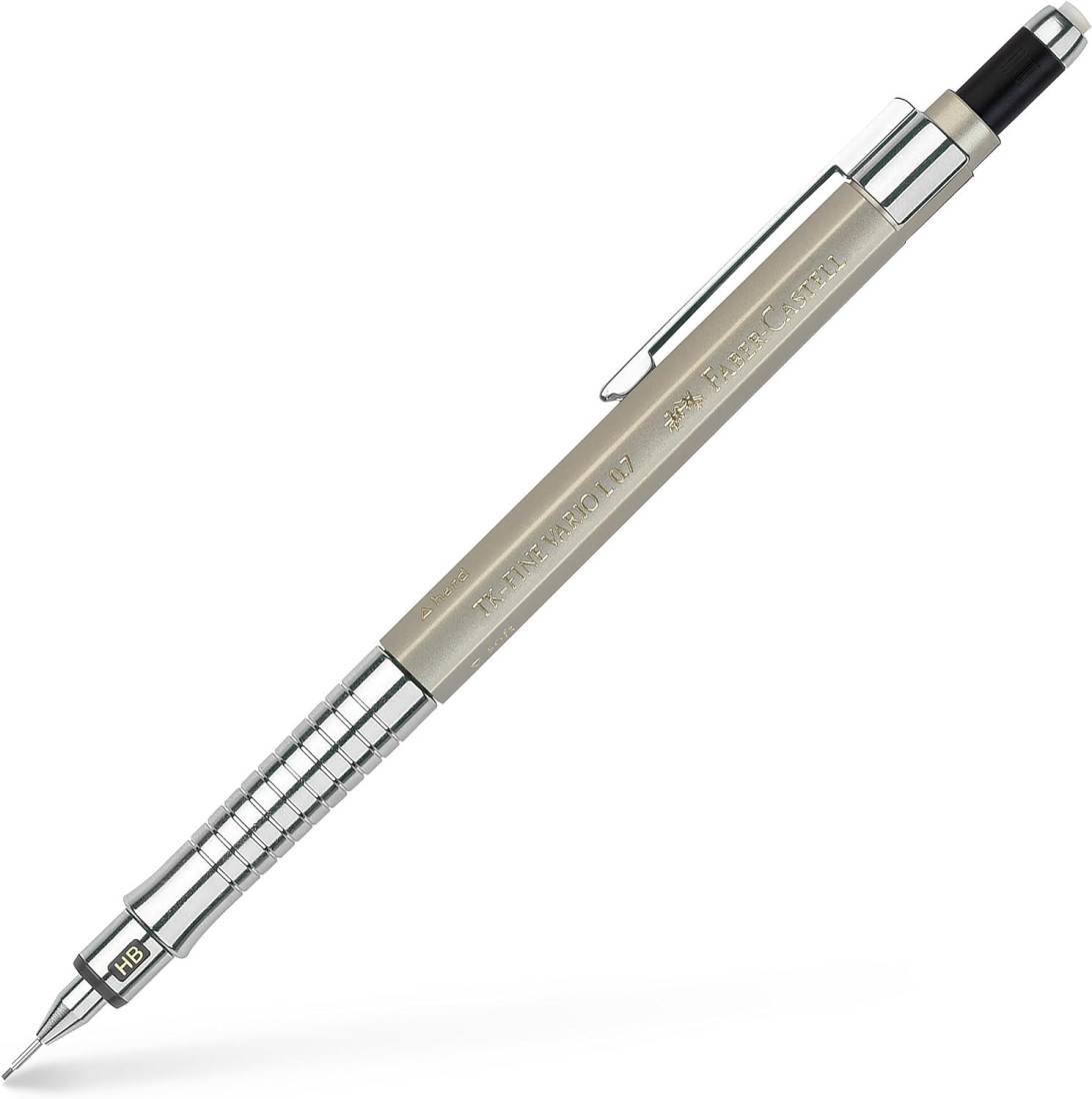 Faber-Castell TK-Fine Vario L 135740 Mechanical Pencil 0.7 mm Oro Champagne Lead Pencil with Soft/Hard Mechanism