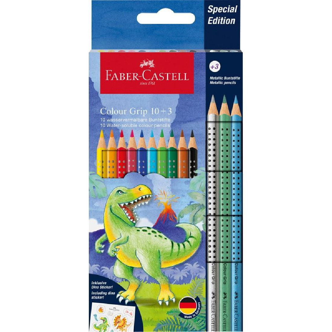 Faber Castell Colour pencils Grip CP dinosaur 13pcs  201545
