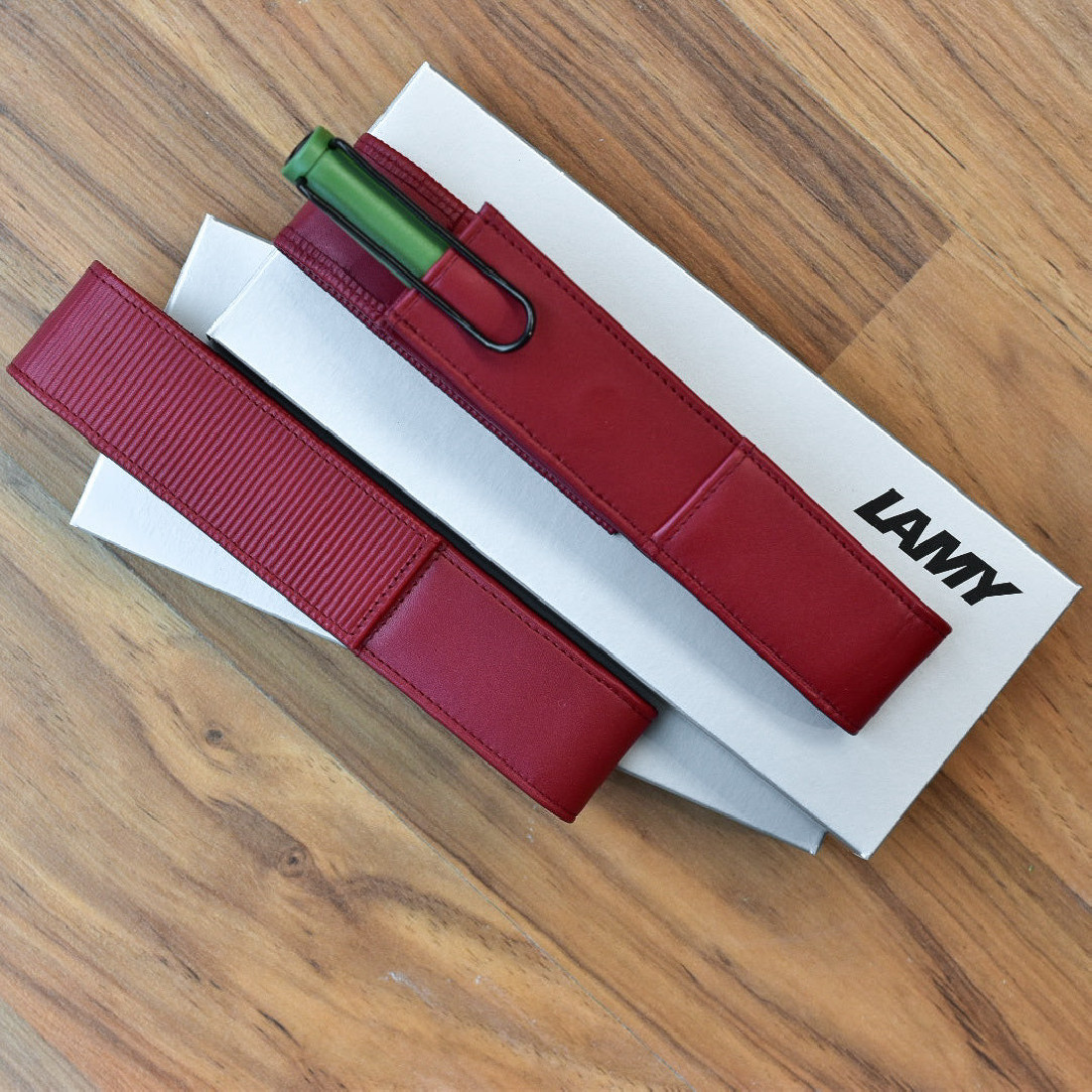 Lamy pen leather case  for 1 pen red A314