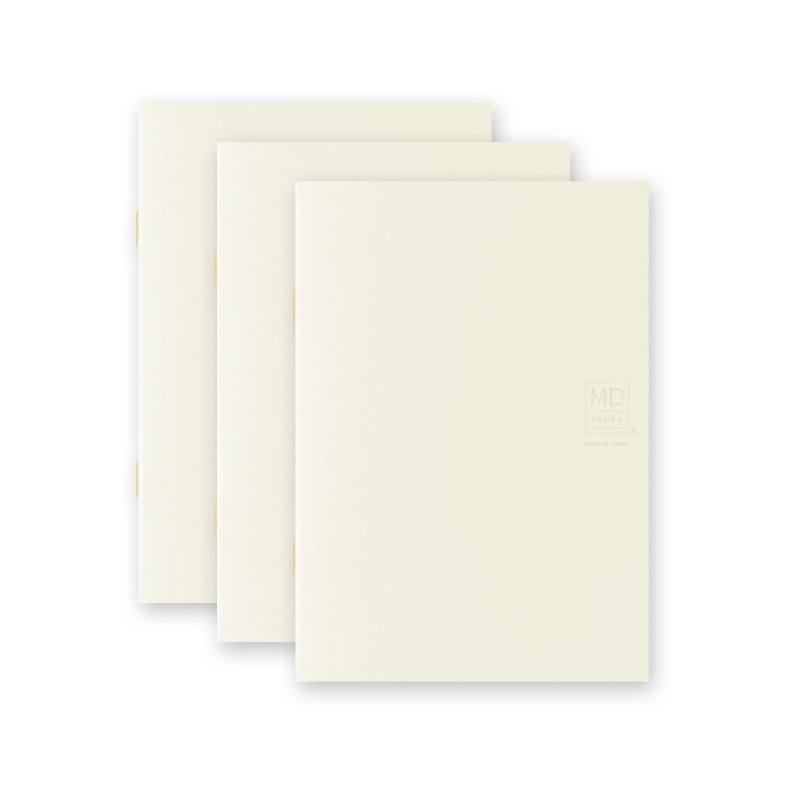 Midori MD Notebook Light A6 148x105mm, Blank, 3pcs pack, Label stickers, Saddle Stitched, 48 pages each, 15297006