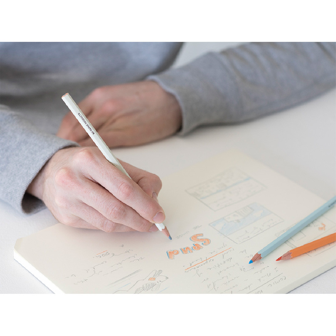 Midori MD pencils 6 pieces, B, coloured, 35323006