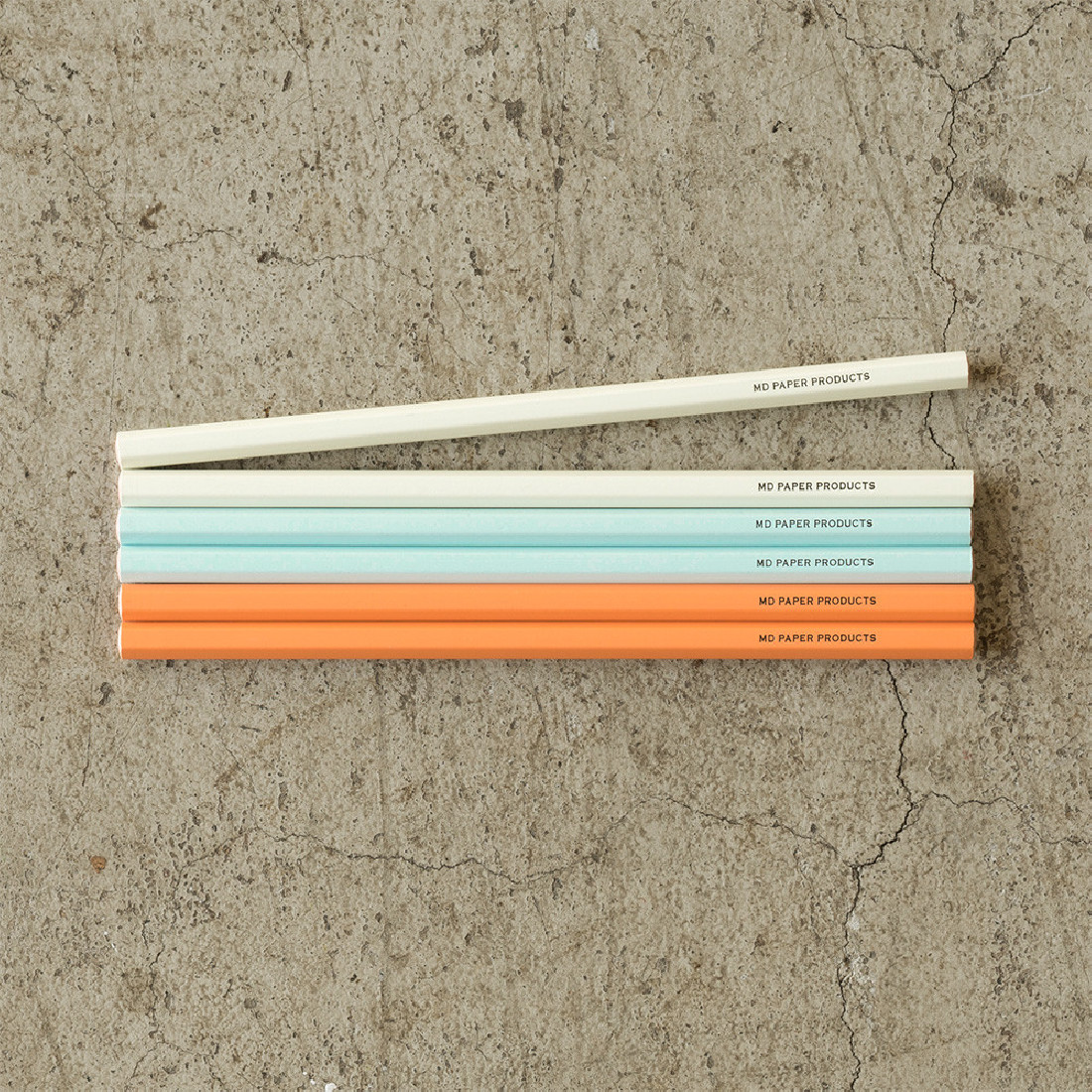 Midori MD pencils 6 pieces, B, coloured, 35323006