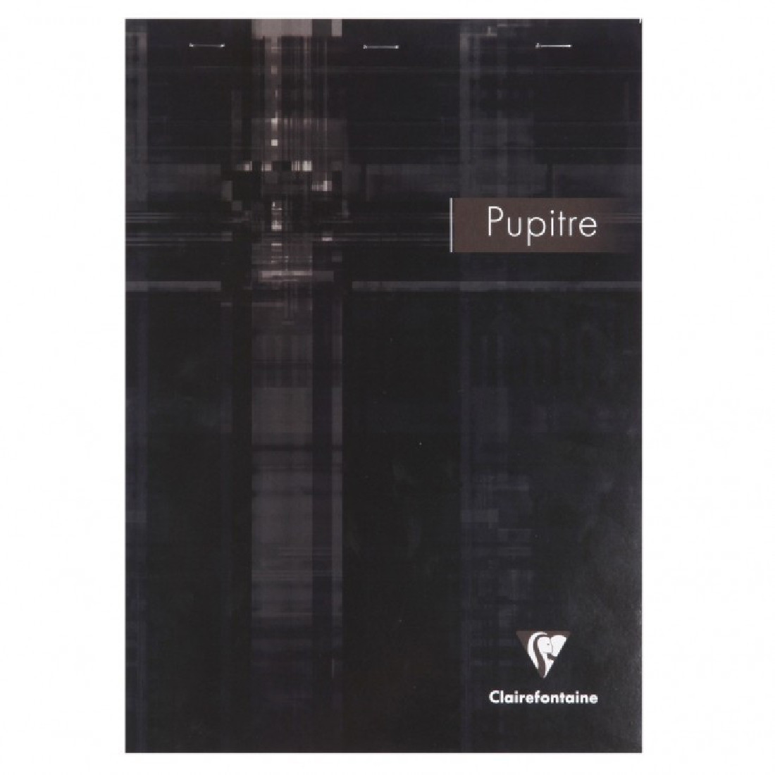 Clairefontaine notepad Pupitre head stapled pad 21x29,7cm 80sh. Lined with margin black 61550