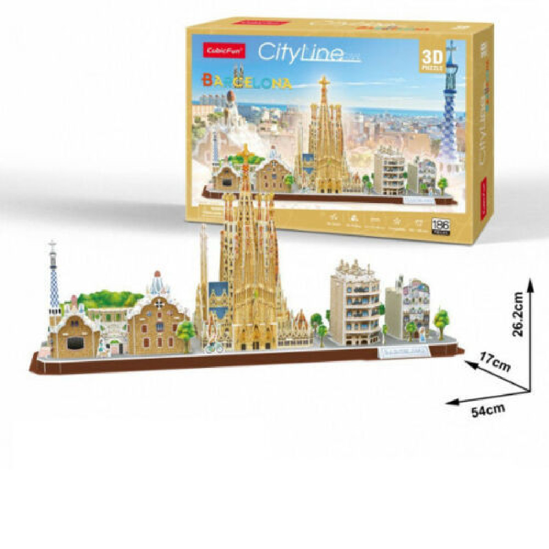3D Puzzle 186τμχ. Barcelona MC256h CubikFun