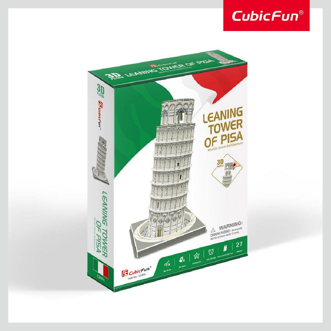 3D Puzzle 27 τμχ. Leaning Tower of Pisa C241h CubicFun