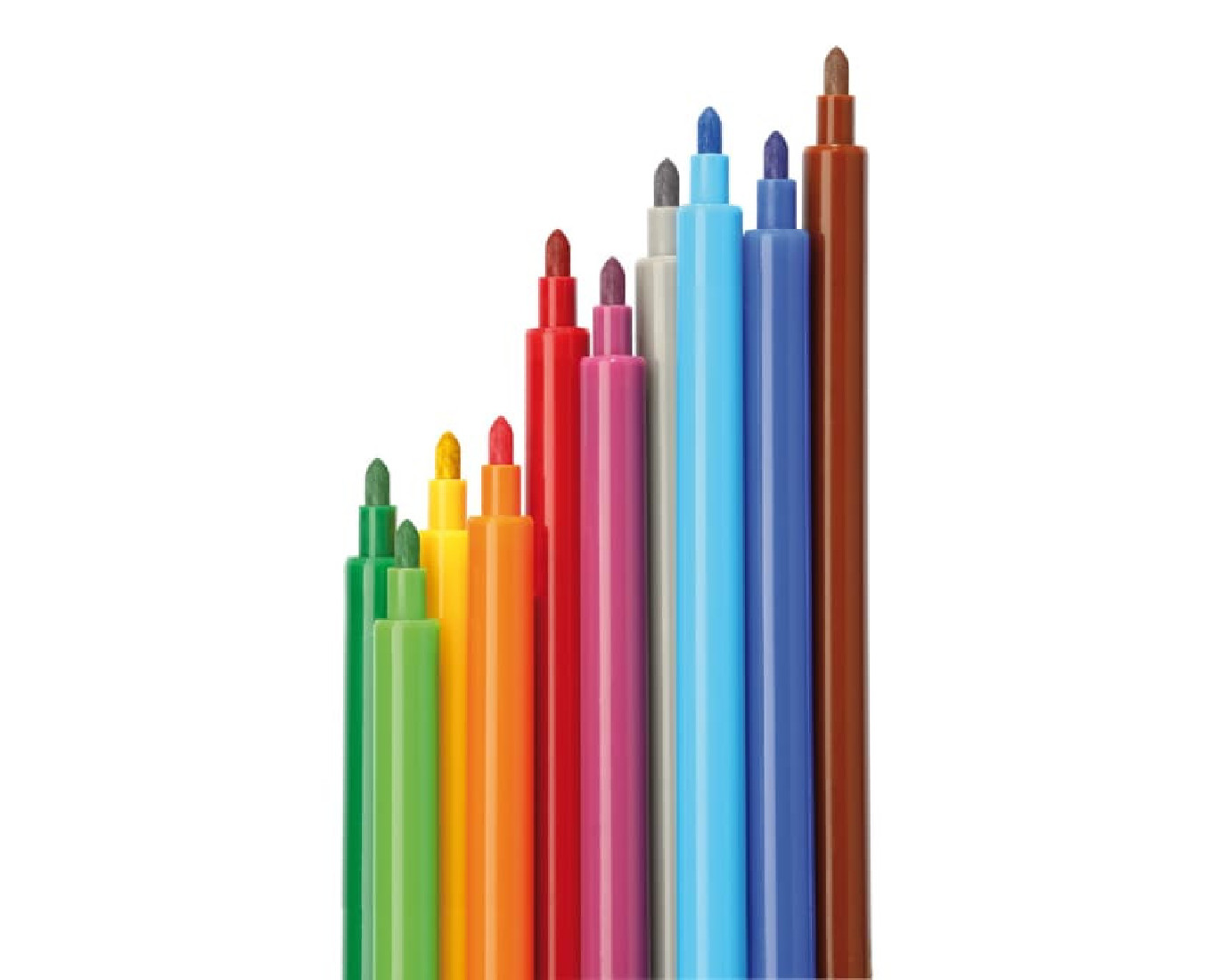 Μαρκαδόροι Λεπτοί 12 Χρωμάτων  539sw Colorito Fibracolor