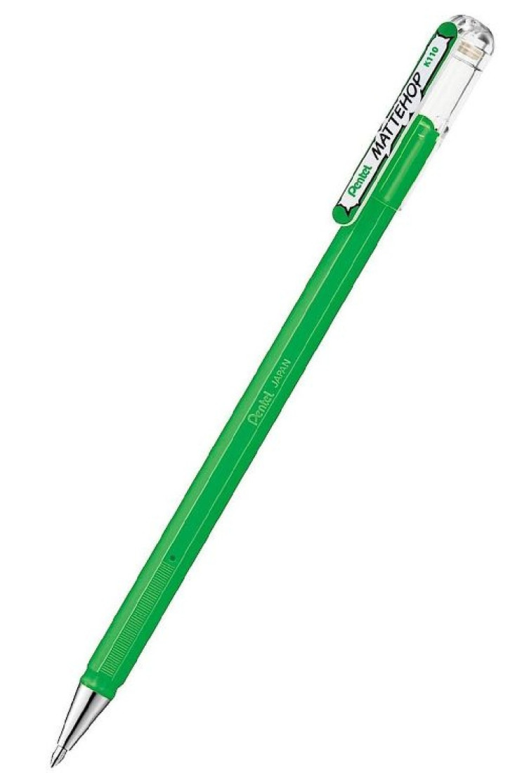 Στυλό Gel Green 1.0mm Mattehop K110 Pentel