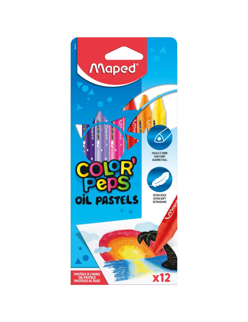 Λαδοπαστέλ, oil pastel, 12 τεμαχίων 864010 Maped