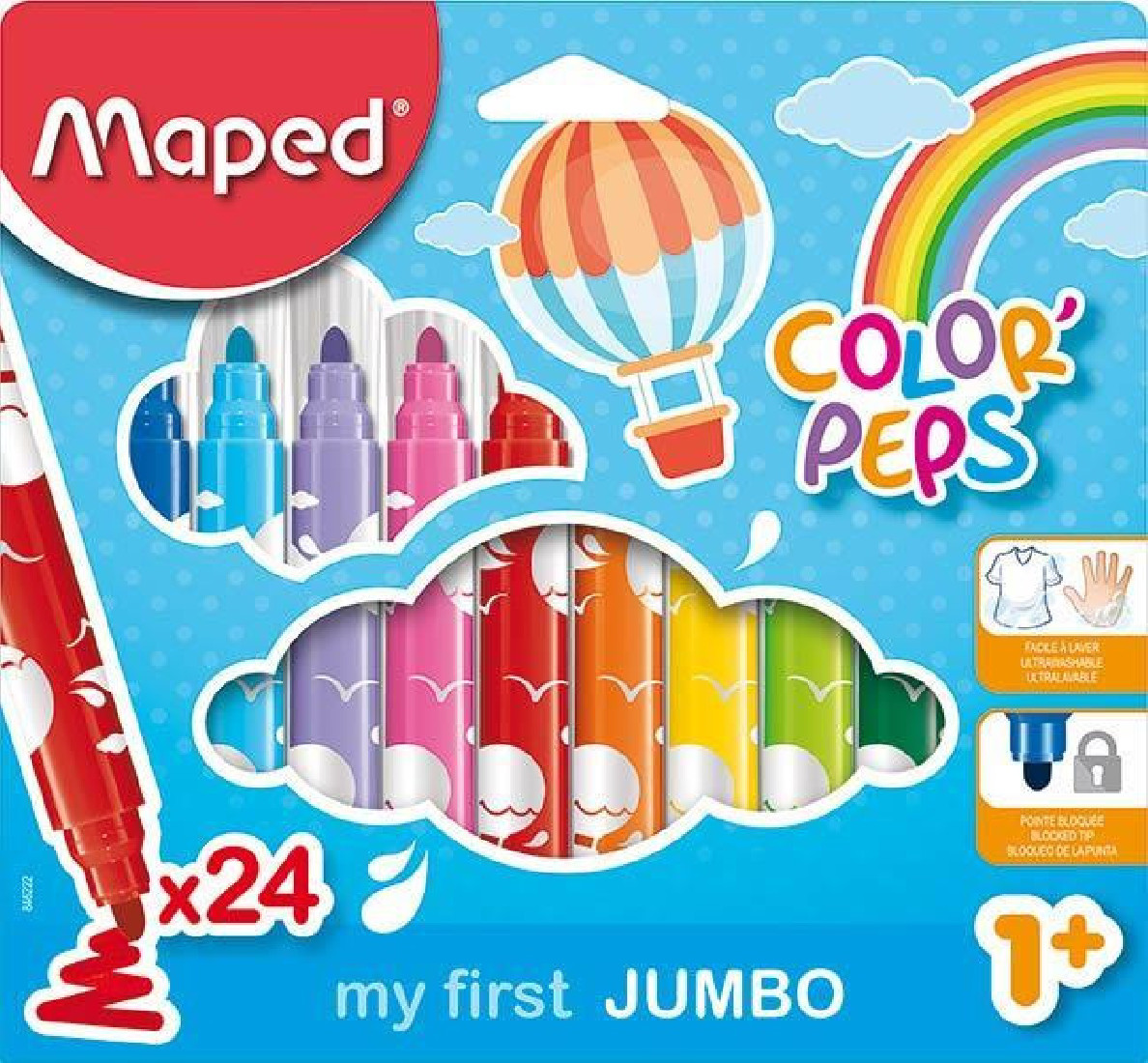 Maped μαρκαδόροι 24τμχ. Color Peps my first Jumbo 846222