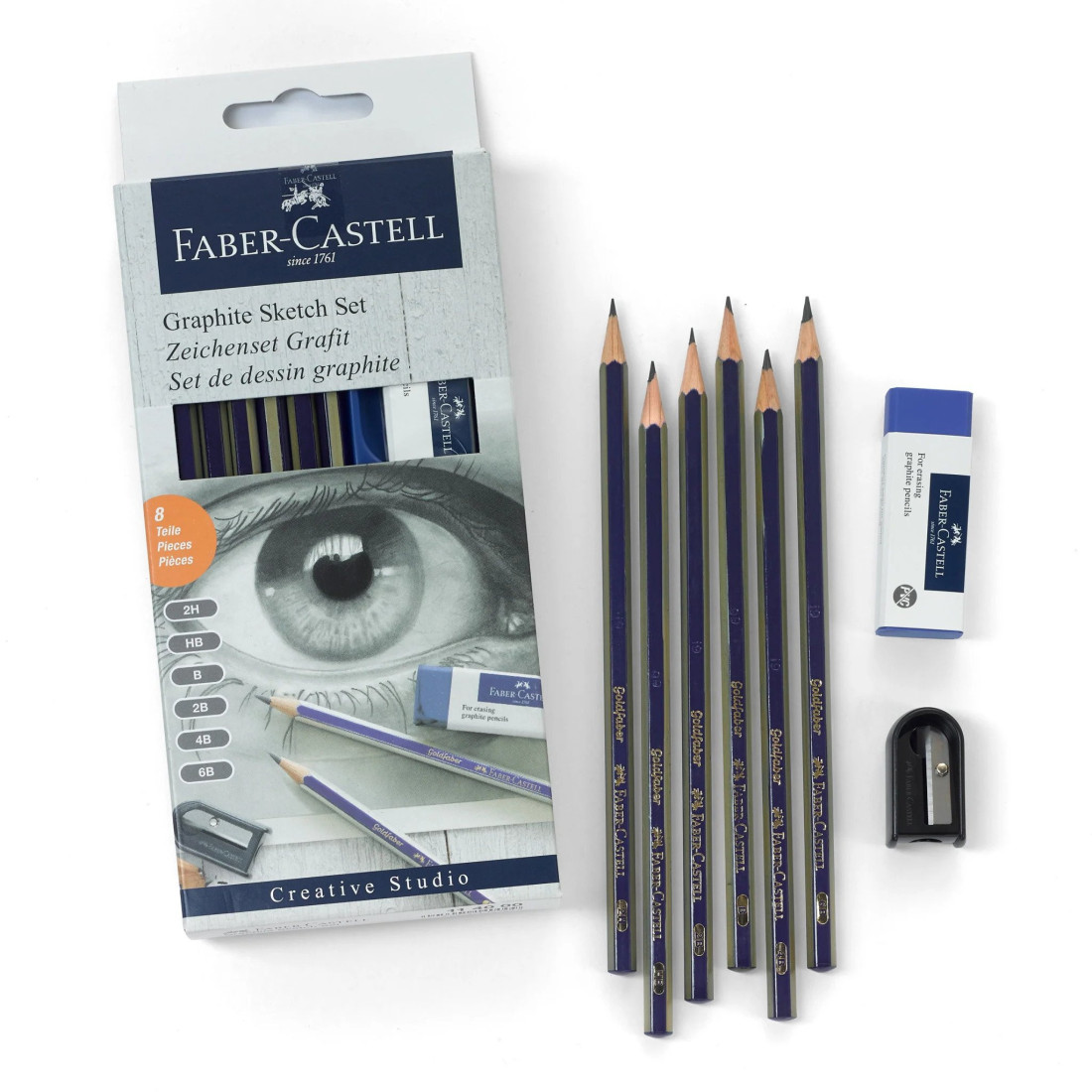 Faber Castell Graphite Goldfaber Sketch Set of 8 pencils 114000
