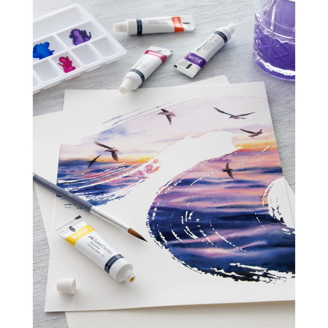 Faber Castell Watercolours box of 24, 169624