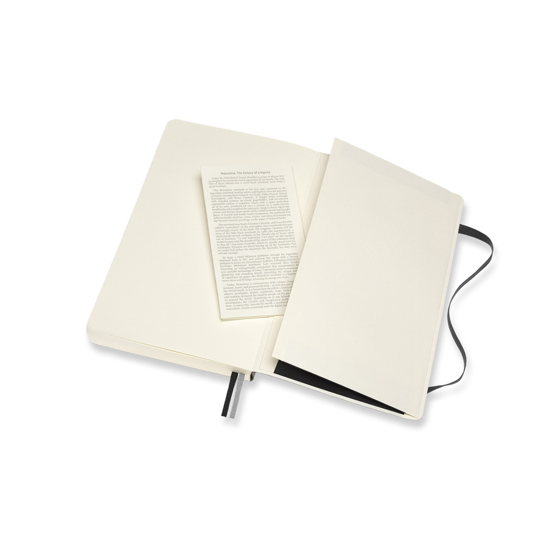 Notebook Large 13x21 Ruled Expanded Version Black Soft Cover Moleskine