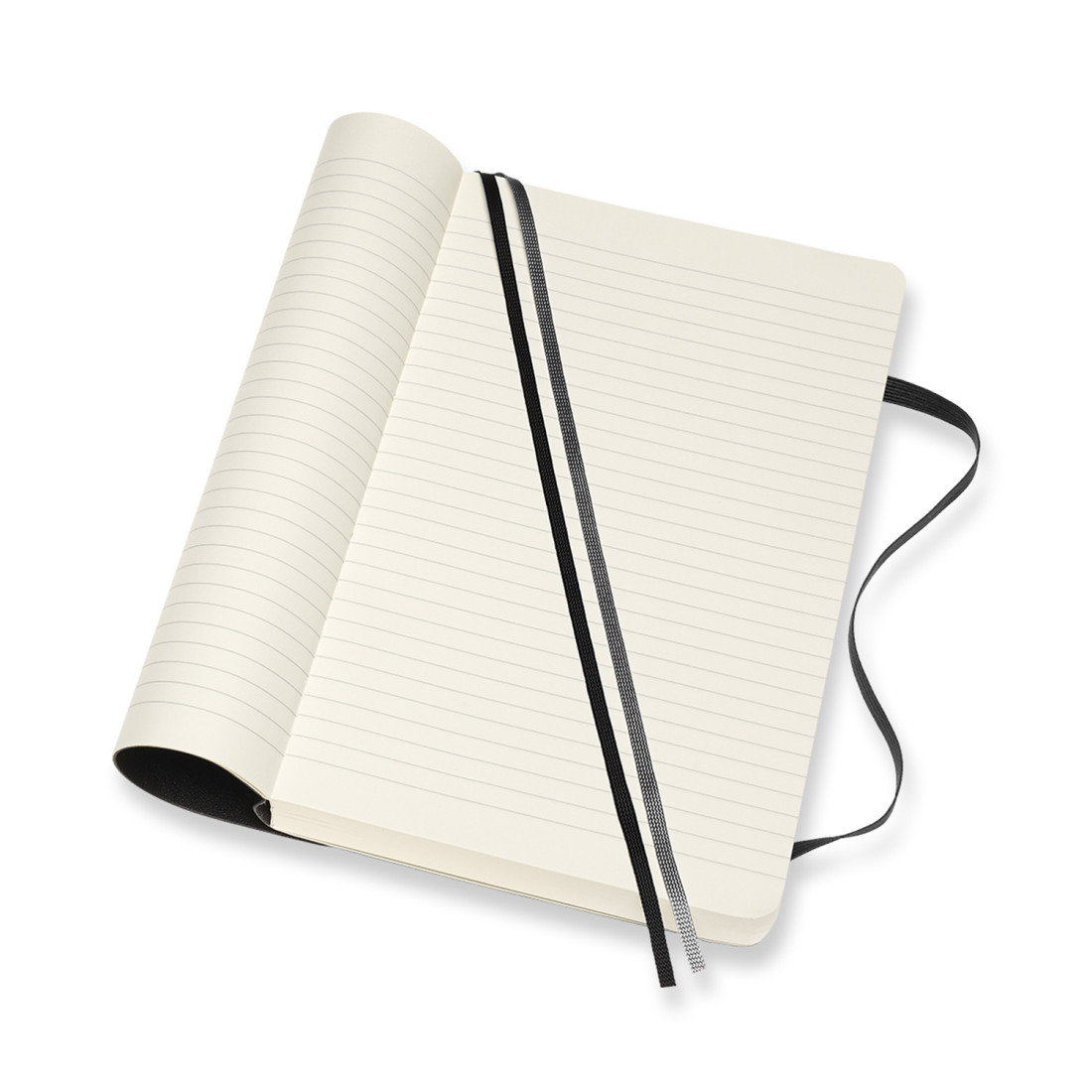 Notebook Large 13x21 Ruled Expanded Version Black Soft Cover Moleskine