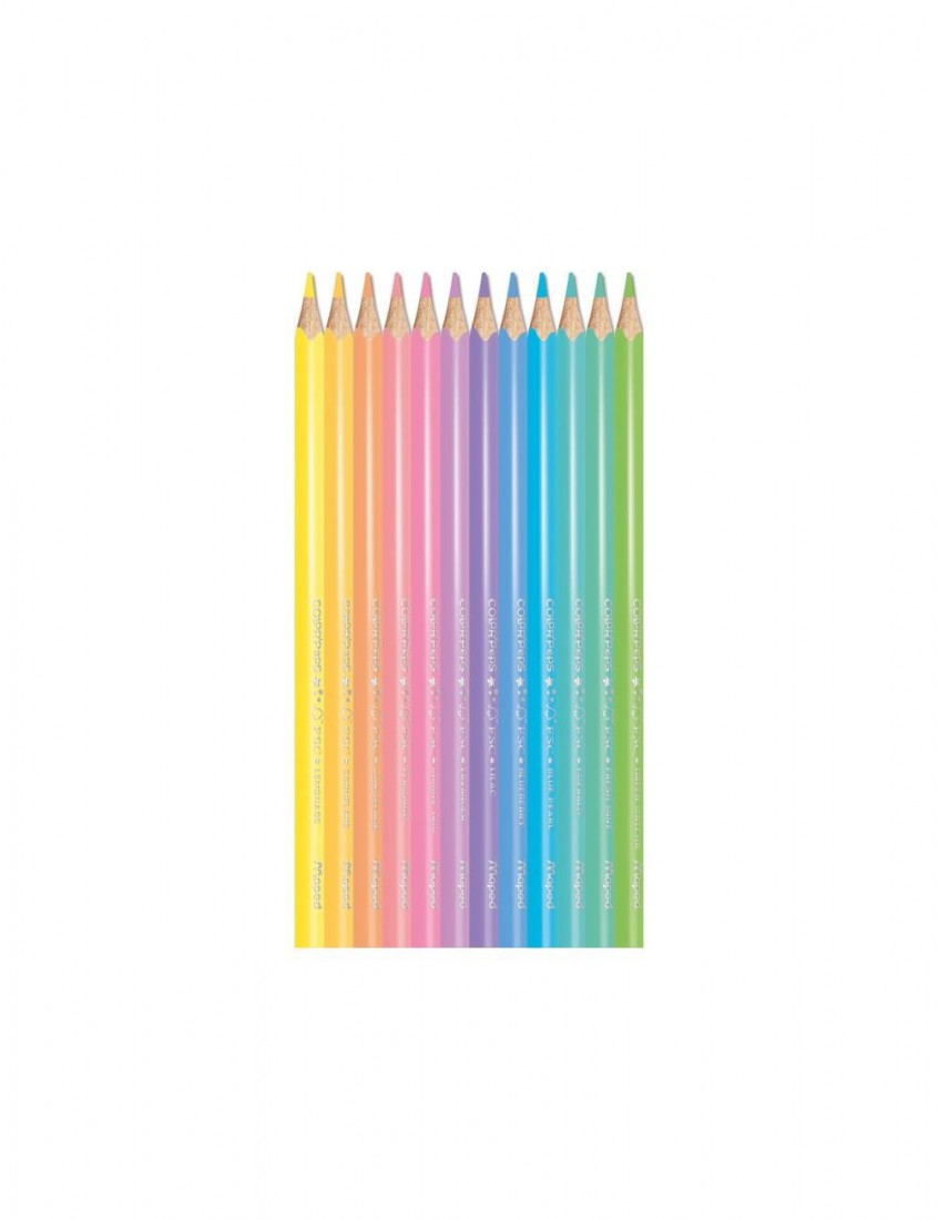 Ξυλομπογιές 12 τεμαχίων Pastel 832069 Maped