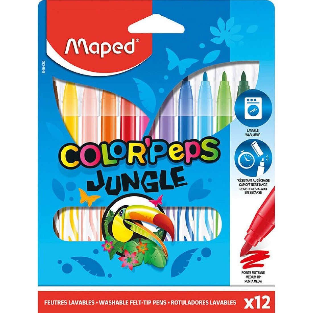 Maped Μαρκαδόροι 12τμχ. Color peps Jungle 845420