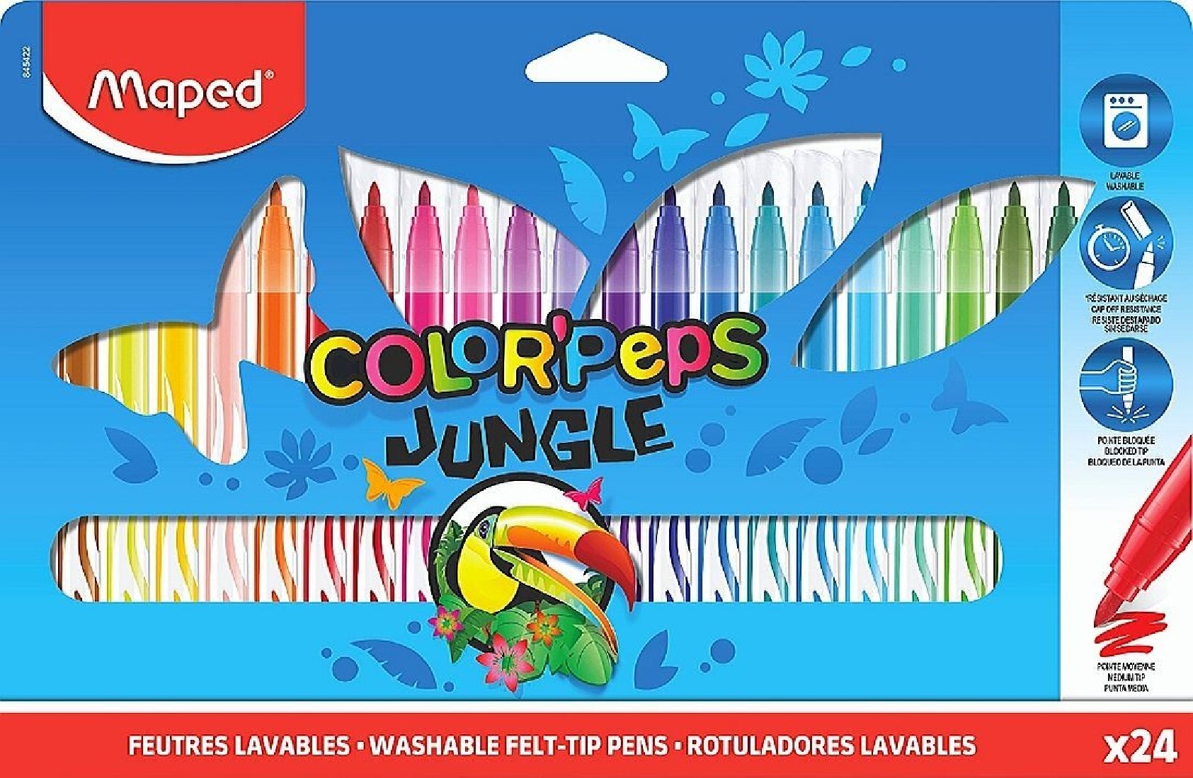 Maped Μαρκαδόροι  24τμχ. Color peps Jungle 845422