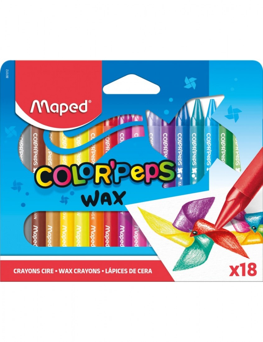 Maped Κηρομπογιές Colorpeps Wax 18pcs 861012