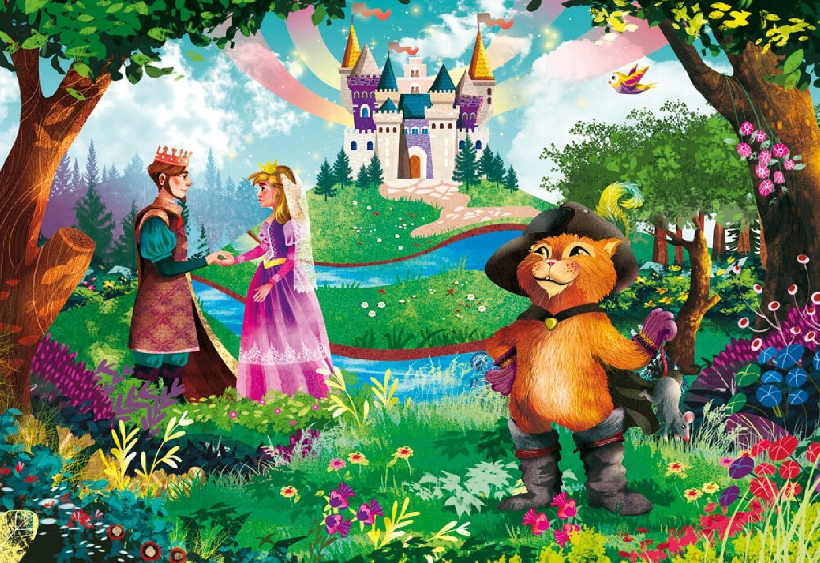 Puzzle (2 x 48τμχ.) Τα τρία γουρουνάκια- Ο παπουτσωμένος γάτος  ΕΛΛΗΝΟΕΚΔΟΤΙΚΗ