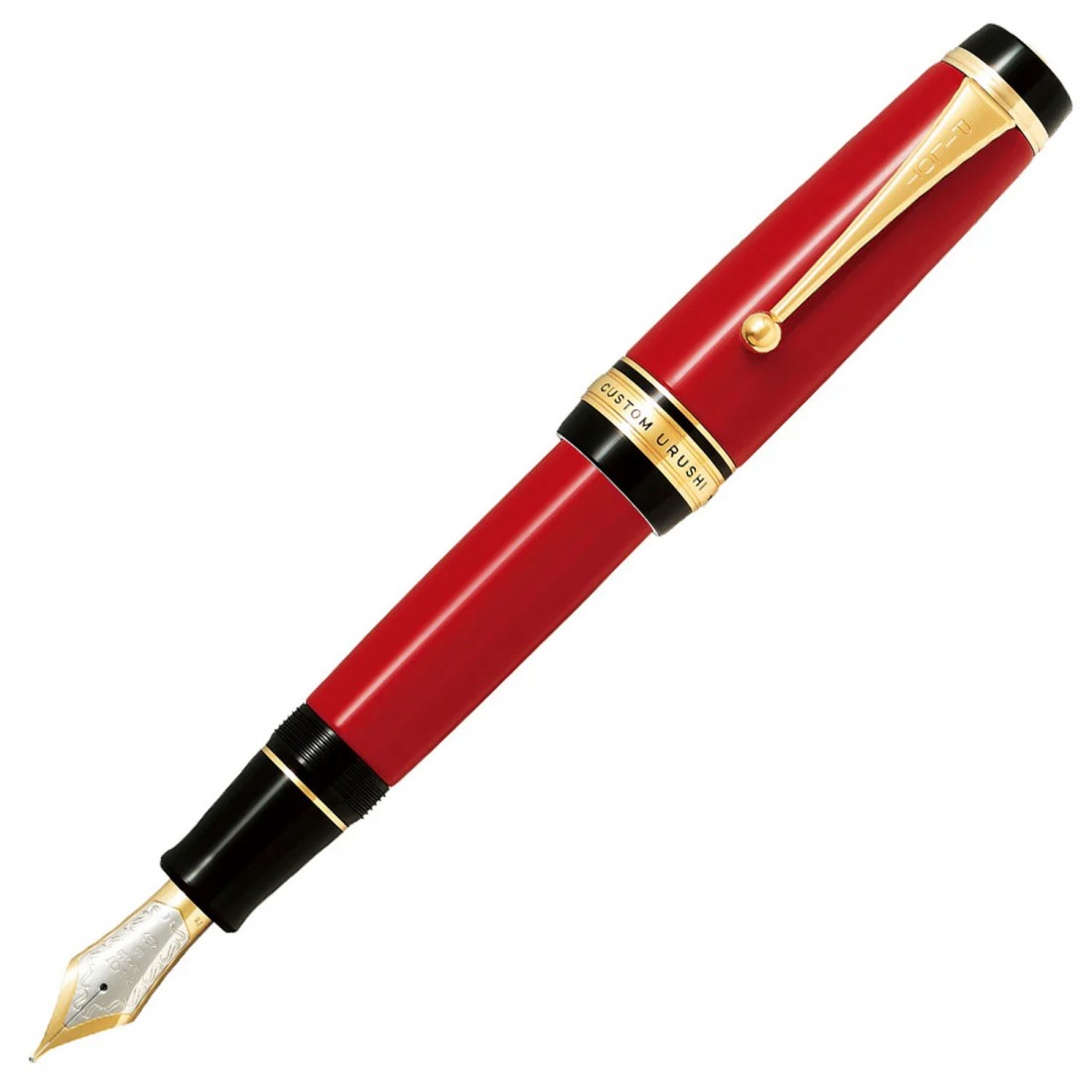 Pilot Custom Urushi Vermillion Lacquer, Fountain Pen  FKV-88SR-R.