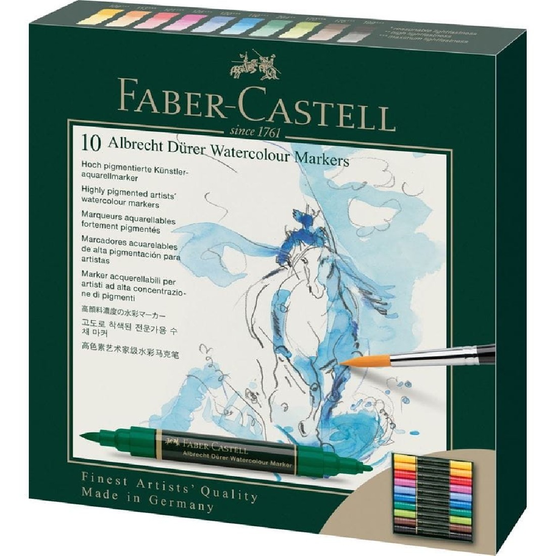 Faber Castell Albrecht Durer Watercolour Marker, wallet of 10, 160310