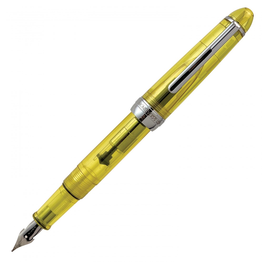 MONTEVERDE USA MONZA ID, EYEDROPPER, FOUNTAIN PEN YELLOW FLEX NIB (CARTRIDGE/CONVERTER/EYEDROPPER FILLING SYSTEM)