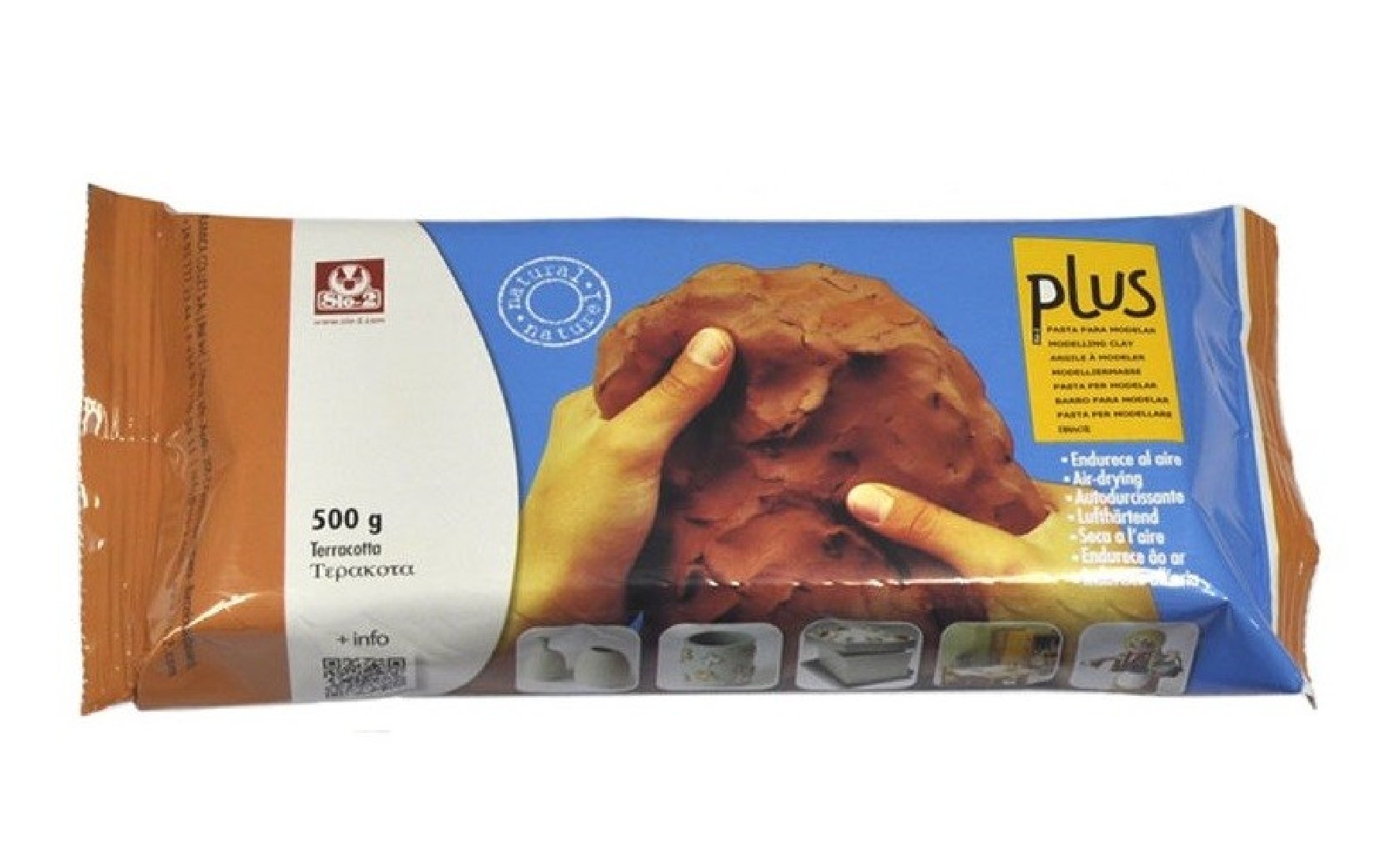 Πηλός 500gr τερακότα 20220030 plus