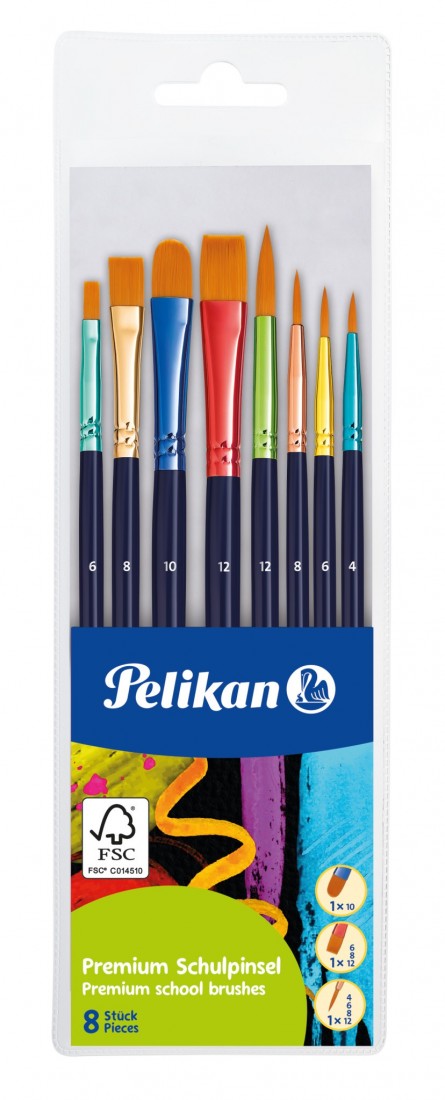 Pelikan Πινέλα Σετ 8 Τεμαχίων Premium 701181.