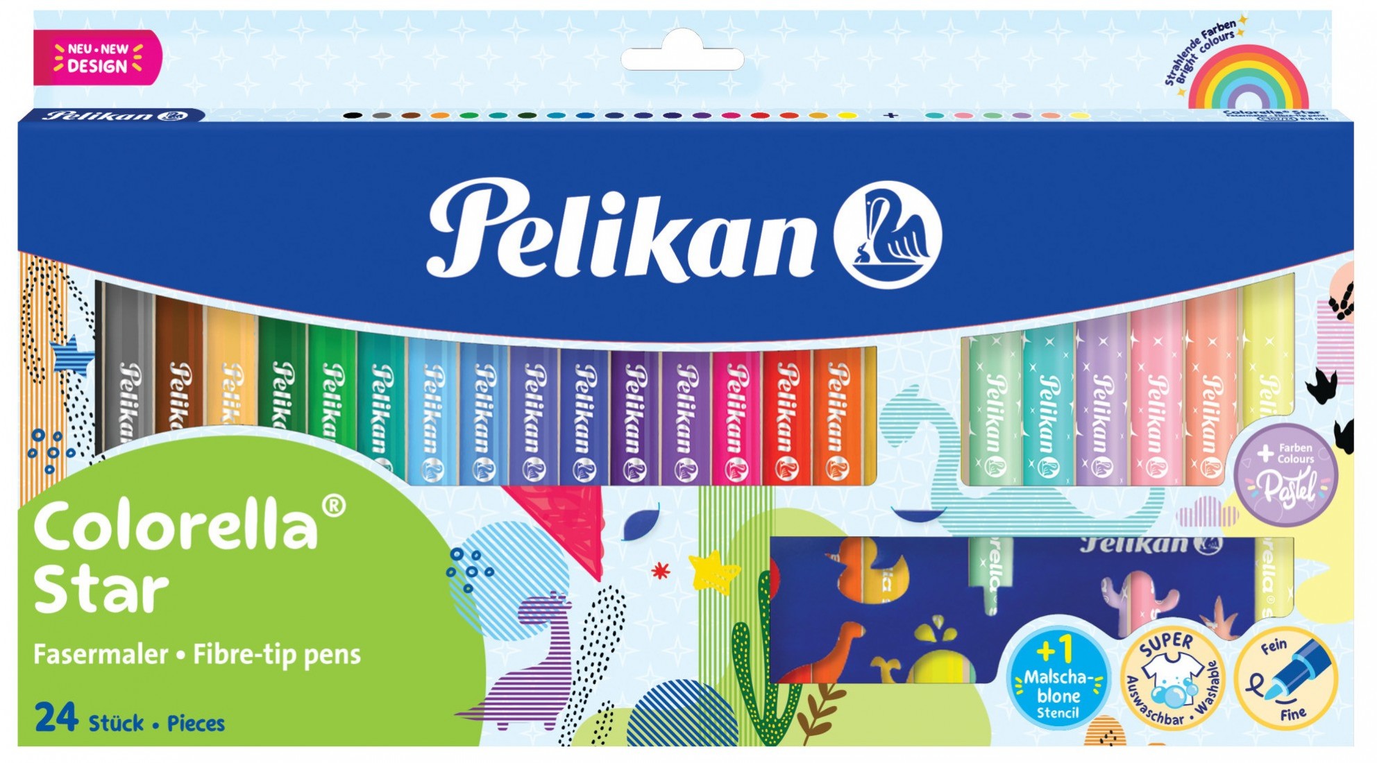 Pelikan Μαρκαδόροι Colorella Star 18+6 χρώματα 822329