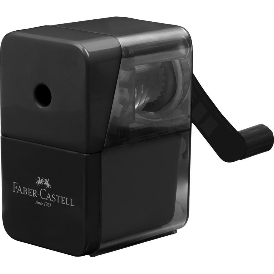 Faber Castell Επιτραπέζια Ξύστρα με Μανιβέλα Μαύρη 180984