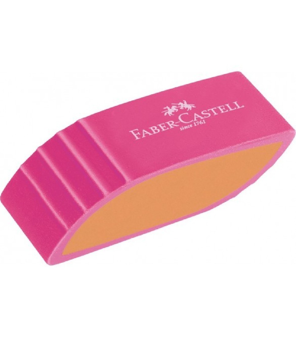 Γόμα Bicolor Pink/N.Blue/Turqoise 183049 Faber Castell