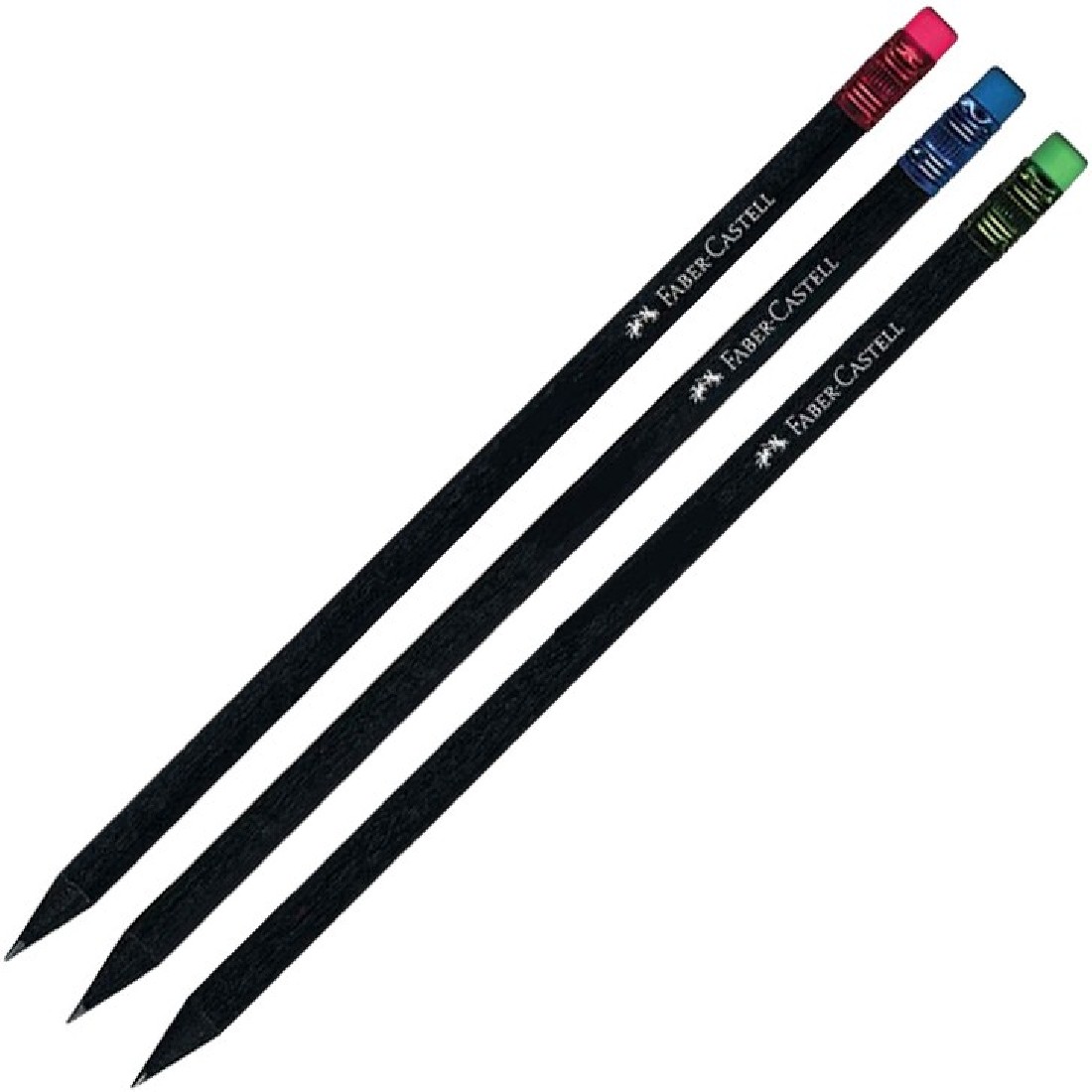 Μολύβι μαύρο με χρωματιστή γόμα 12308313 Faber Castell