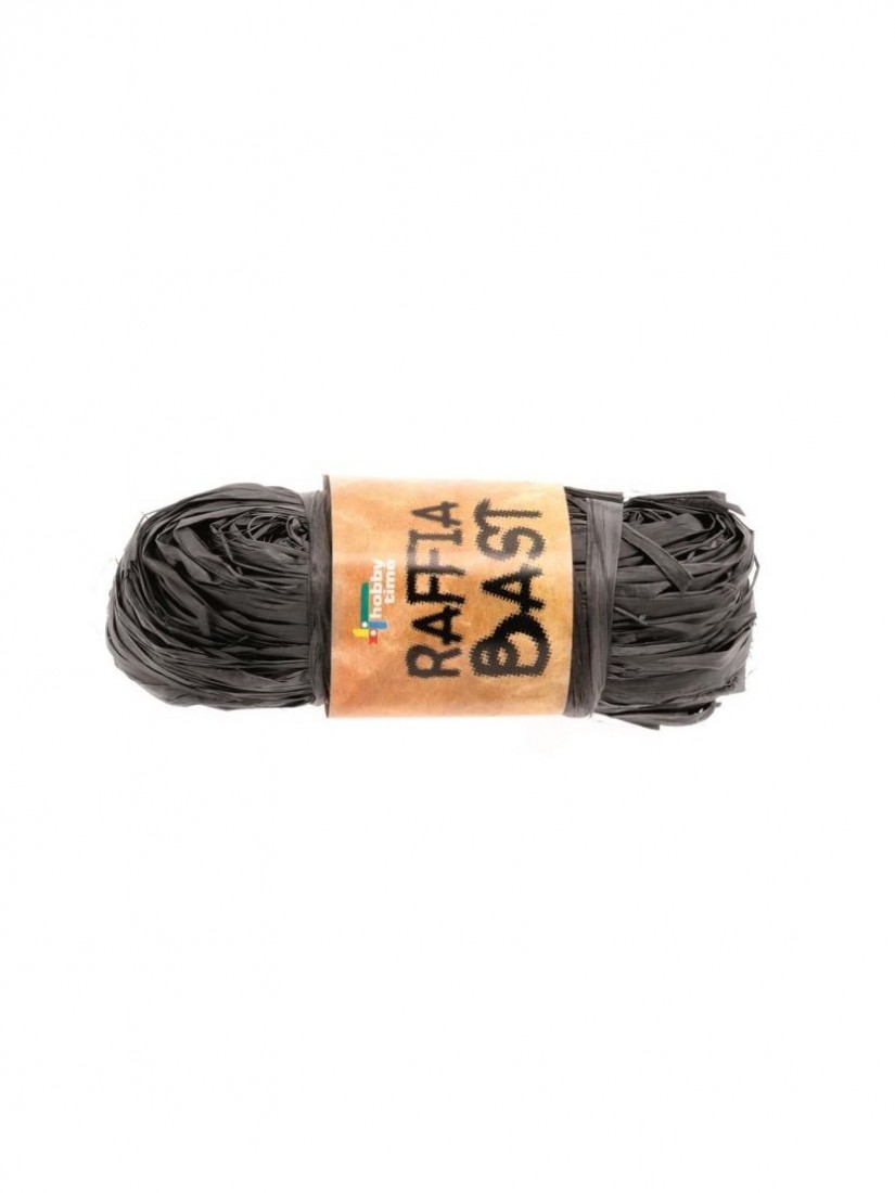 Χόρτο χειροτεχνίας Raffia 50gr Μαύρο 63804013 Glorex