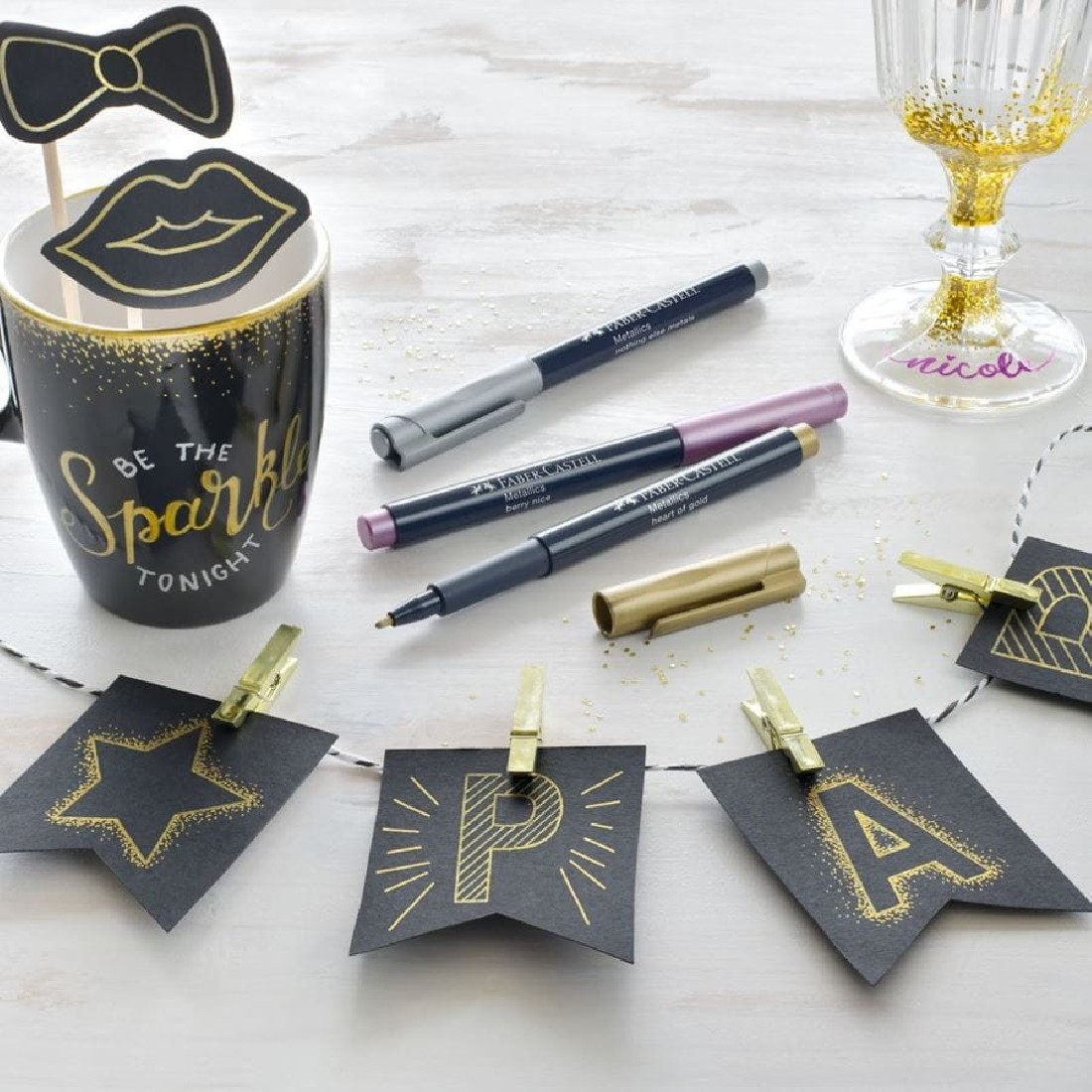 Μαρκαδόρος Ανεξίτηλος Metallics Copper capana Faber Castell