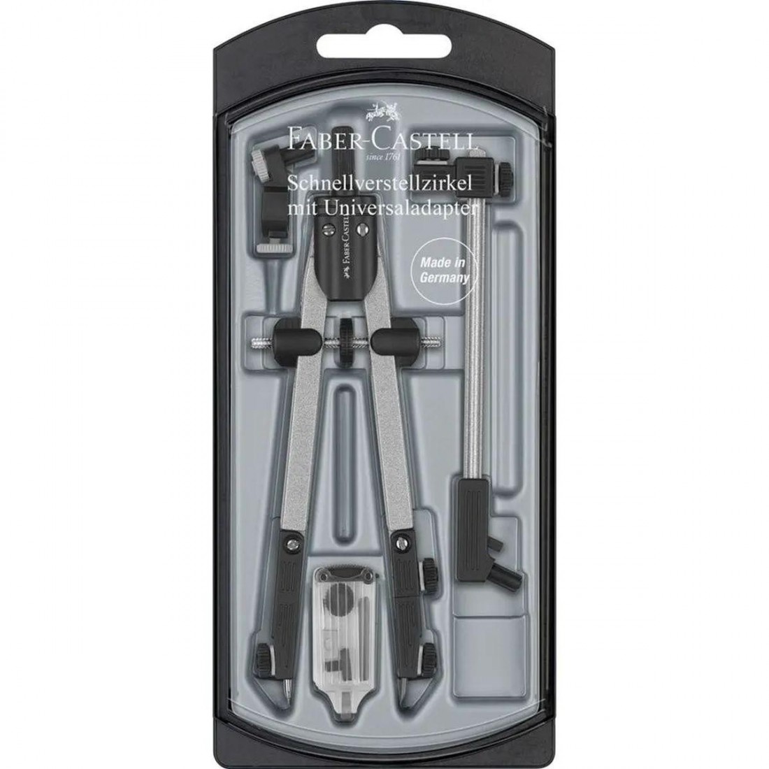 Faber Castell Διαβήτης με μηχανισμό εύκολης ρύθμισης Quick Set Jointed plud Adapter 174045