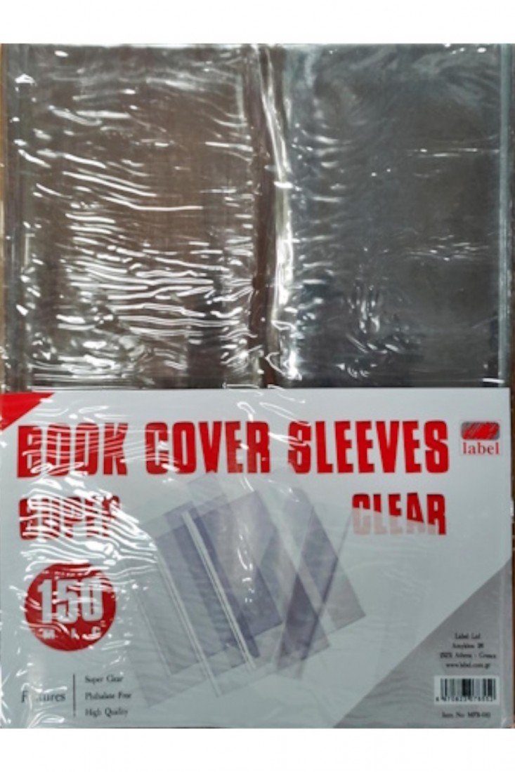 Κάλυμμα Βιβλίου ή Τετραδίου Διαφανές 29x21cm 10τμχ A4 10τμχ Label