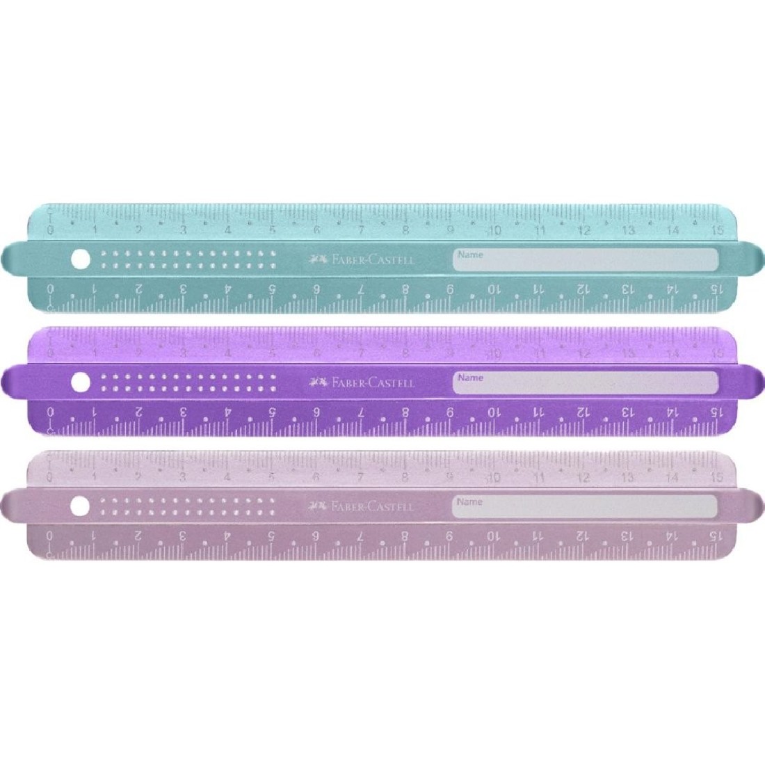 Χάρακας 15cm sparkle metallic edition 172075 Faber Castell