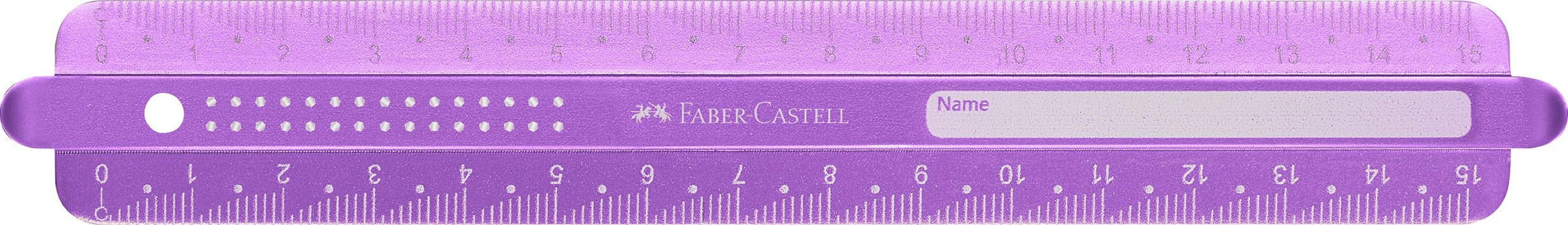 Χάρακας 15cm sparkle metallic edition 172075 Faber Castell