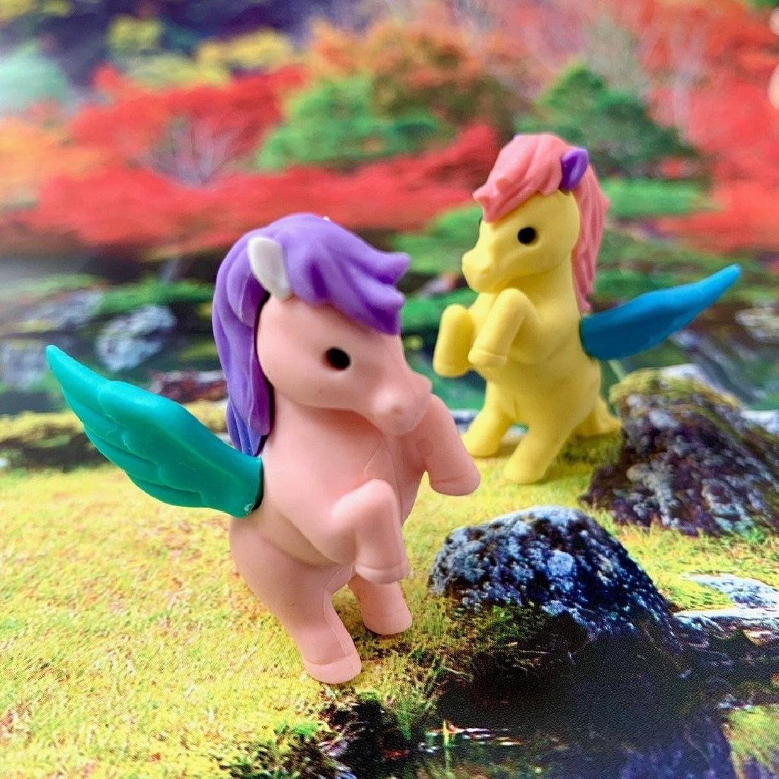 Puzzle Eraser - Unicorn & Pegasus Iwako