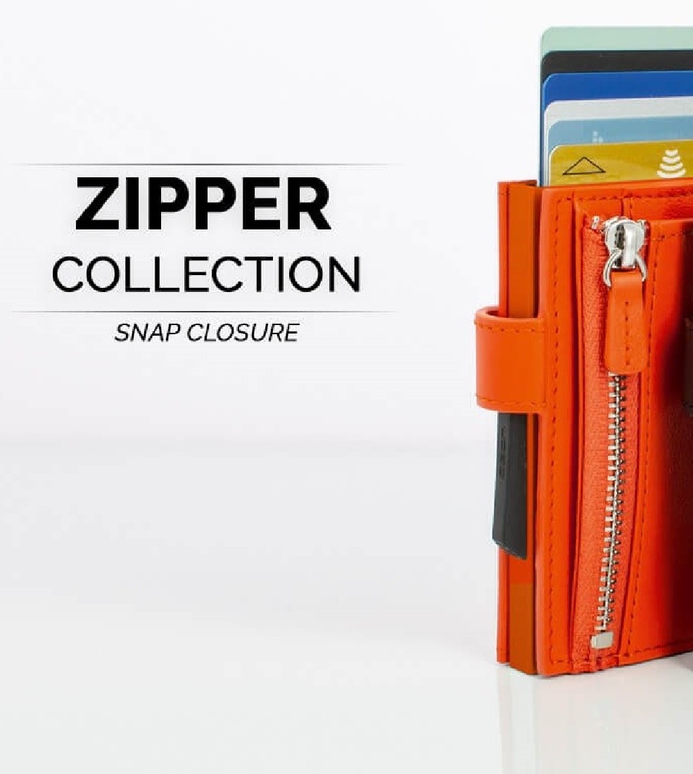 OGON CASCADE WALLET ZIPPER SNAP ORANGE