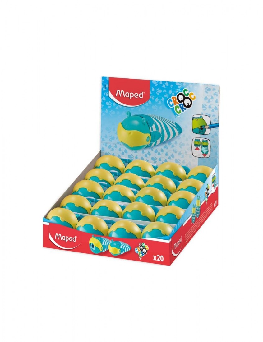 Ξύστρα με πιάστρα Croc Croc ιπποπόταμος 016611 Maped