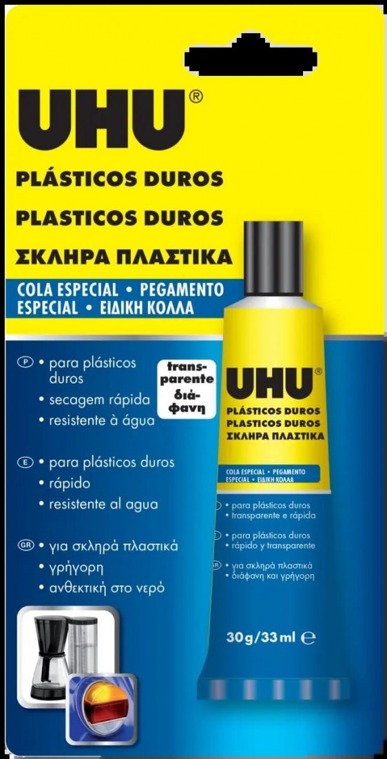UHU Κόλλα Gel Hard Plastics Special Glue 30gr 36670