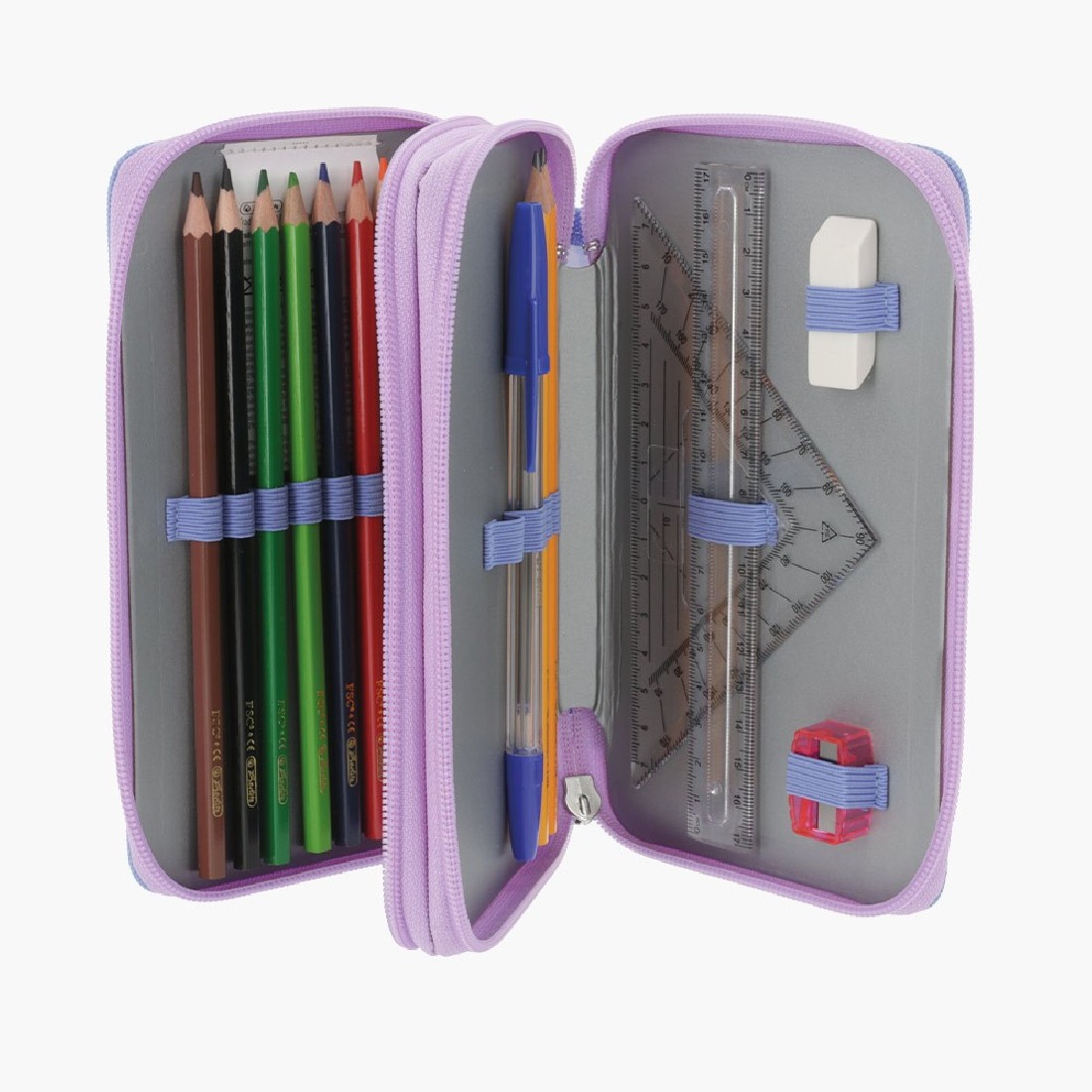 Κασετίνα διπλή γεμάτη 23τμχ. Mystic Mermaid 50046317 Herlitz