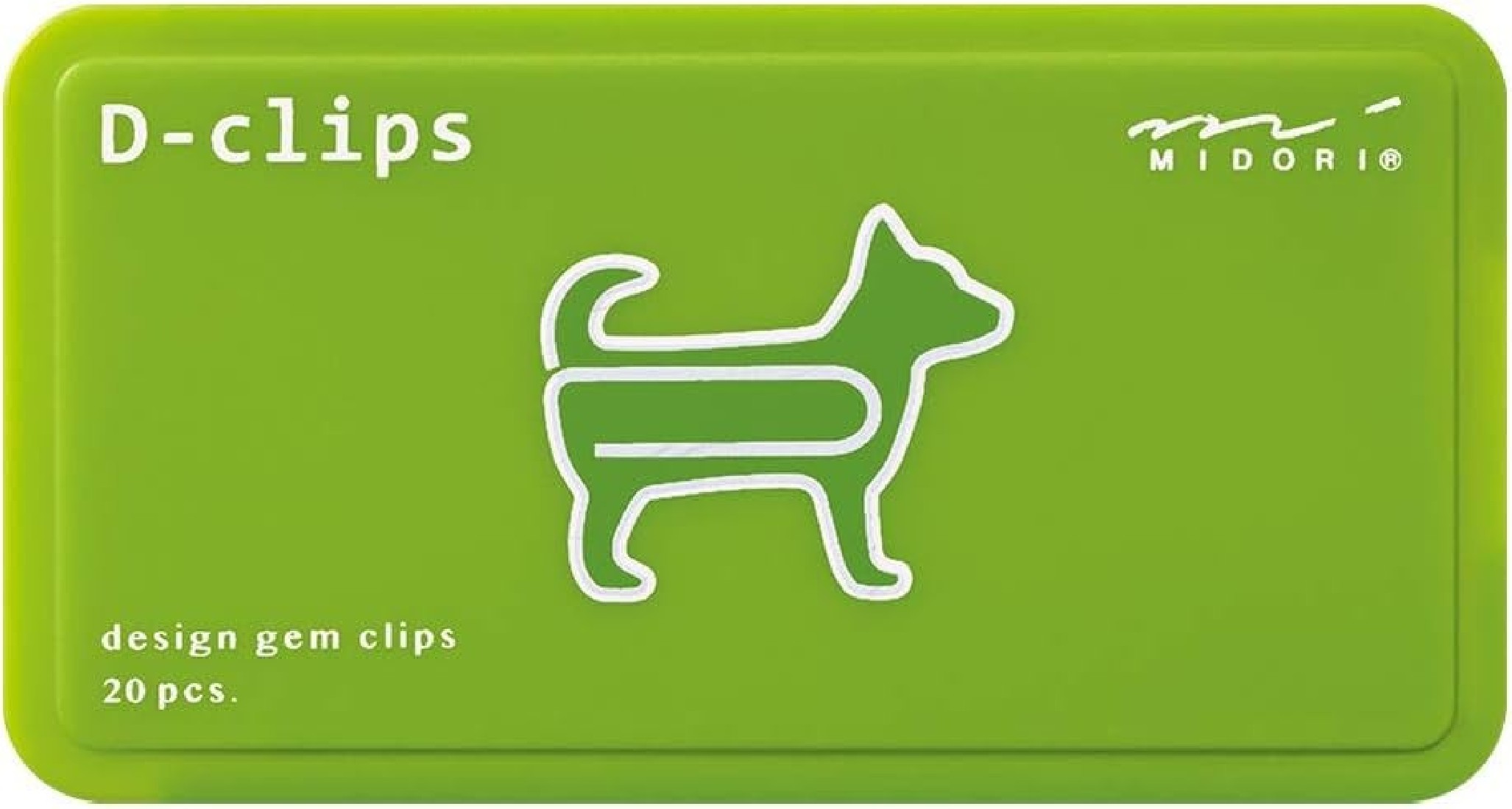 Midori D-clips 43386-006 Dog Paper Clips (Pack of 20)