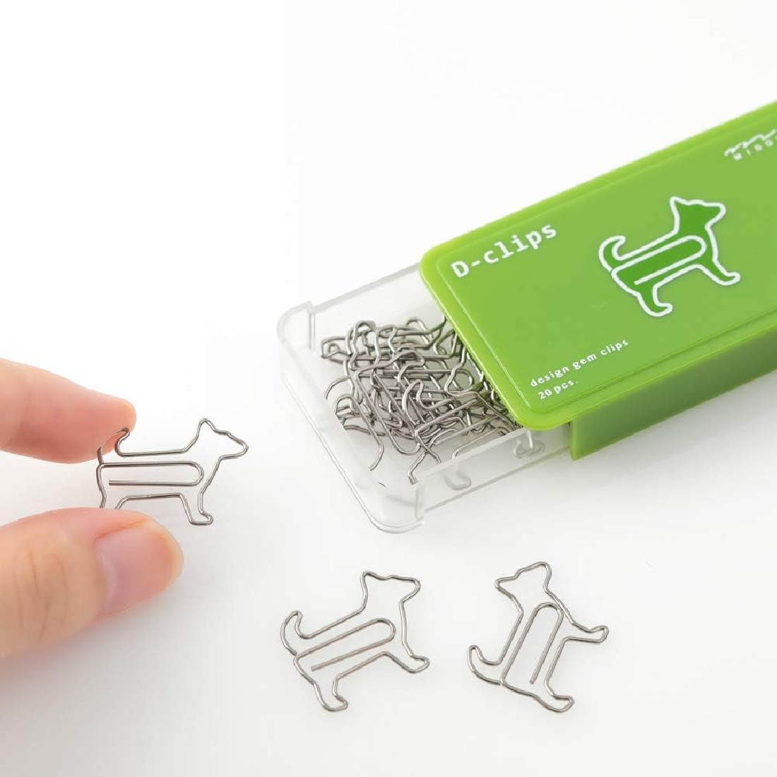 Midori D-clips 43386-006 Dog Paper Clips (Pack of 20)